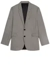 Celine Luxury Houndstooth Wool-cashmere Jacket In Black