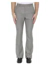 Celine Flared Wool And Cashmere Pants In Black
