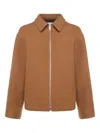 Celine Men Wool Felt Jacket In Gold