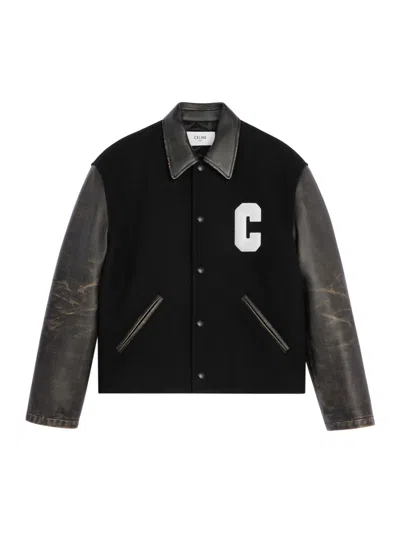CELINE CELINE MEN WOOL FELT TEDDY JACKET