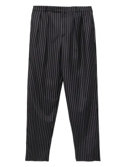 Celine Men Wool Trousers In Black