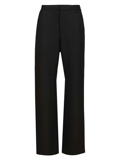 Celine Men Wool Trousers In Black