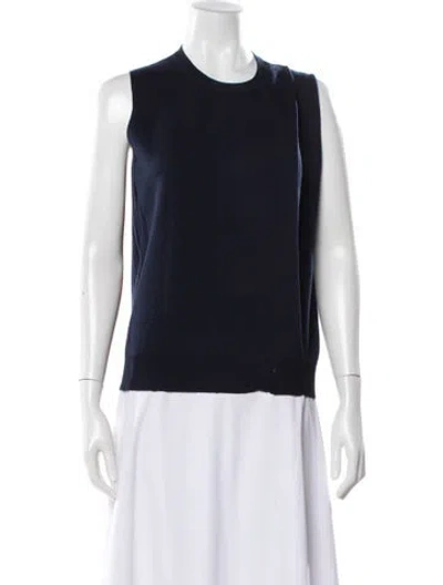 Pre-owned Celine Merino Wool Crew Neck Sweater In Multi