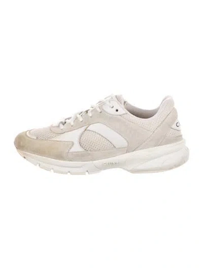 Pre-owned Celine Mesh Sneakers In White