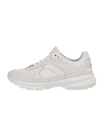 Pre-owned Celine Mesh Sneakers In White