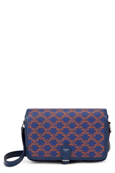 Celine Messenger Bag Folco In Purple
