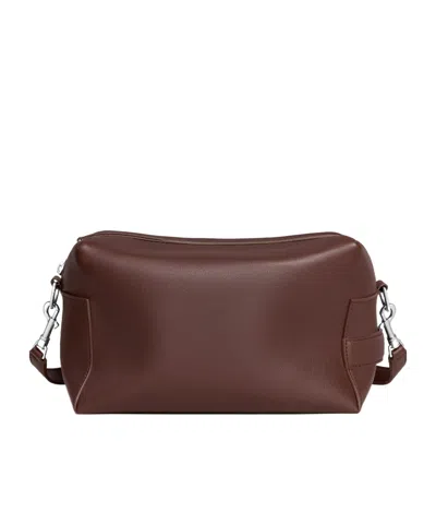Celine Messenger Bag Take Away In Smooth Calfskin In Burgundy