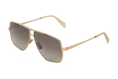 Pre-owned Celine Metal Frame 25 Polarized Lenses Sunglasses Gold/gradient Brown