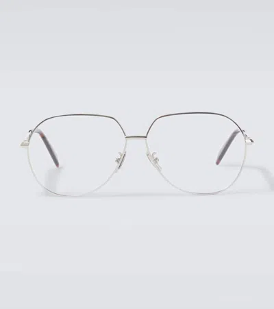 Celine Metal Glasses In Silver