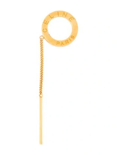 Pre-owned Celine Metal Scarf In Gold