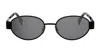 Celine Cl40235u Metal Triomphe 01a Nero Sunglasses In Black