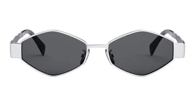 CELINE METAL TRIOMPHE CL40254U - SILVER SUNGLASSES