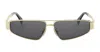Celine Metal Triomphe Cl40318u - Light Gold Sunglasses In Gold