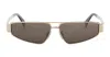 Celine Triomphe 59mm Geometric Sunglasses In Gold
