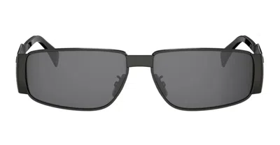 Celine Metal Triomphe Cl40325u - Black Sunglasses In Orange