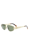 CELINE METAL TRIOMPHE PILOT SUNGLASSES, 57MM