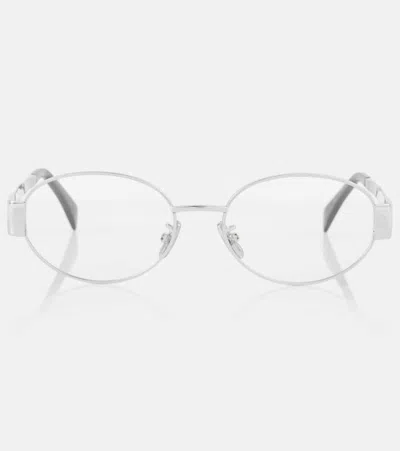 Celine Round Glasses In Blue