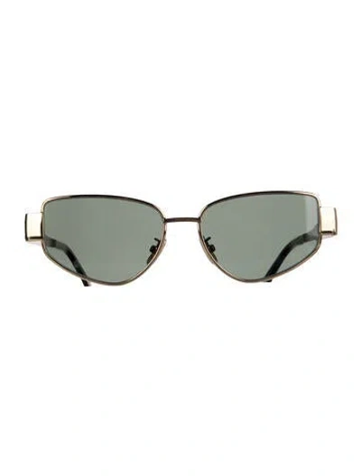 Pre-owned Celine Metal Triomphe Triomphe Sunglasses In Gold