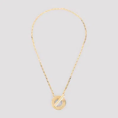 Celine Metallic 100% Brass Necklace In Gold
