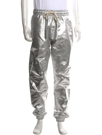 Pre-owned Celine Metallic Joggers In Grey