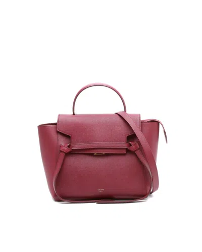 Celine Céline Micro Belt Bag In Red