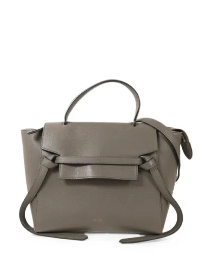 Pre-owned Celine Micro Belt Bag Logo-detail Tote Bag In Gray