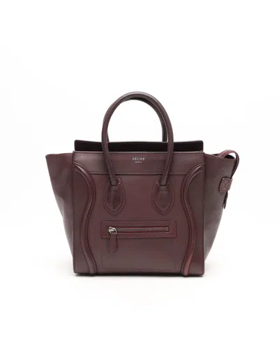 Celine Céline Micro Luggage Bag In Brown
