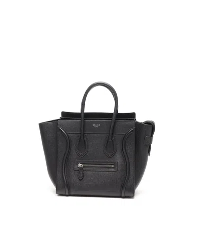 Celine Céline Micro Luggage Bag In Black
