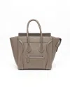 Celine Céline Micro Luggage Bag In Gray