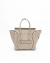 Celine Céline Micro Luggage Tote Bag In Neutral