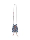 Celine Micro Sailor In Denim With Triomphe In Multi