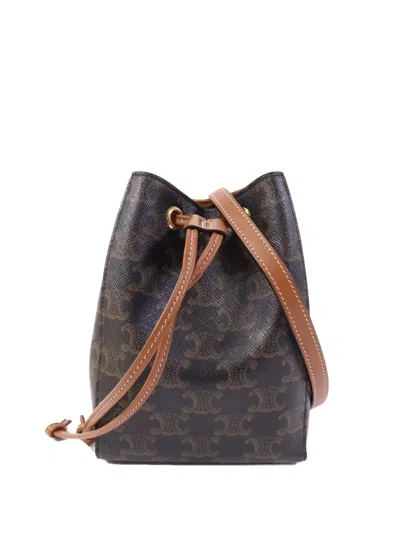 Pre-owned Celine Micro Sailor Shoulder Bag In Brown