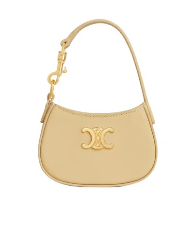Celine Micro Tilly In Shiny Calfskin In Spring Yellow