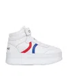 Celine Leather Platform Sneaker In White