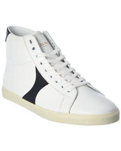 Pre-owned Celine Mid Leather Sneaker Men's White 40