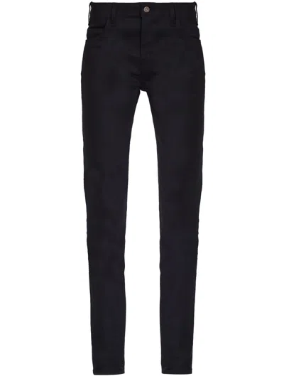 Celine Mid-rise Skinny Jeans In Black Denim For Women