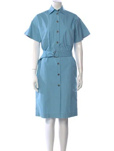 Pre-owned Celine Midi Length Dress In Blue