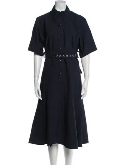 Pre-owned Celine Midi Length Dress In Blue