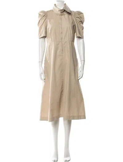 Pre-owned Celine Midi Length Dress In Neutral