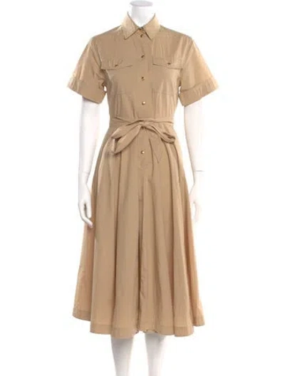 Pre-owned Celine Midi Length Dress In Neutrals