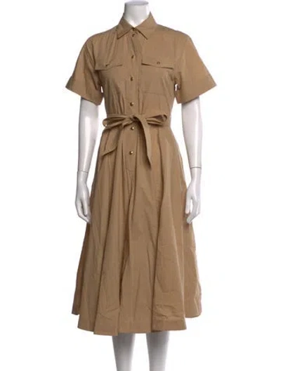 Pre-owned Celine Midi Length Dress In Neutrals