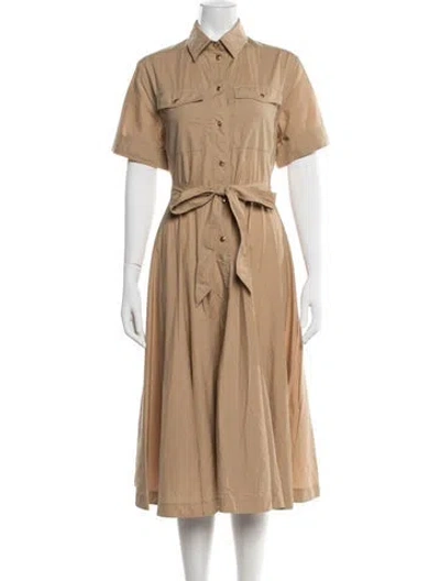 Pre-owned Celine Midi Length Dress In Neutrals