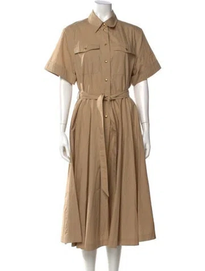 Pre-owned Celine Midi Length Dress W/ Tags In Neutral