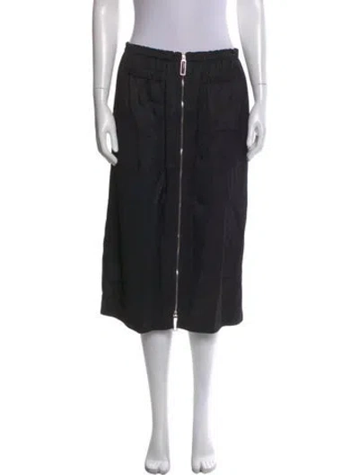 Pre-owned Celine Midi Length Skirt In Black