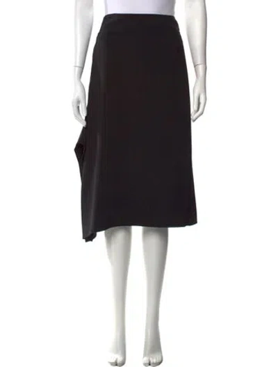 Pre-owned Celine Midi Length Skirt In Black