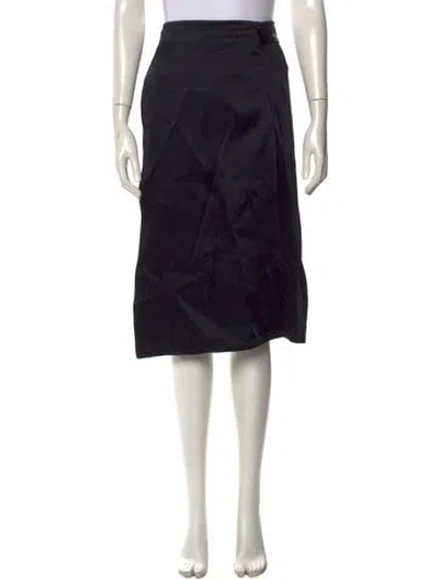 Pre-owned Celine Midi Length Skirt In Black