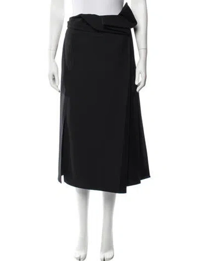 Pre-owned Celine Midi Length Skirt In Black