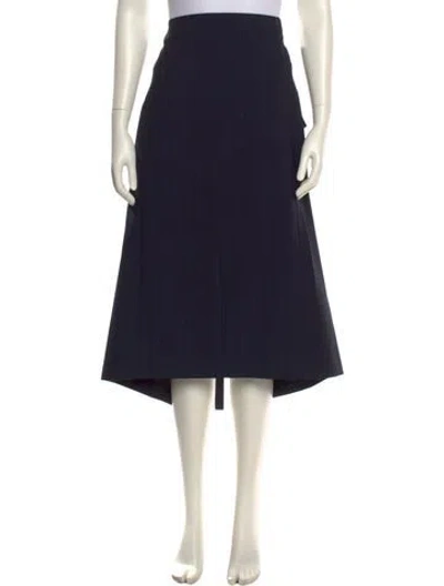 Pre-owned Celine Midi Length Skirt In Blue