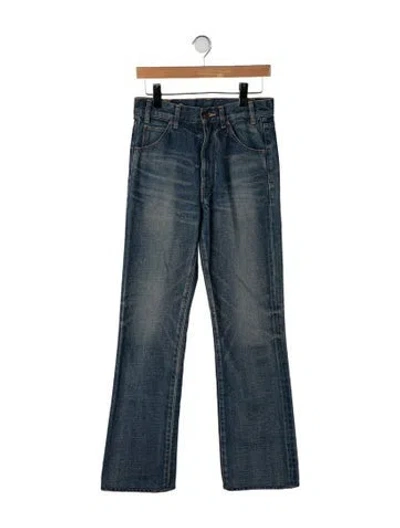 Pre-owned Celine Mid-rise Flared Jeans W/ Tags In Blue