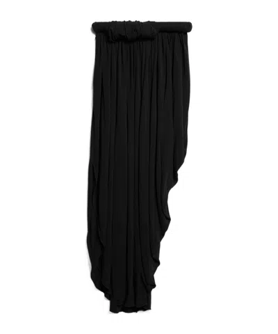 Celine Mid-rise Knit Skirt In Black